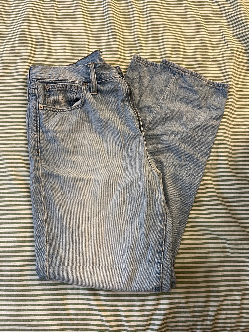 Madewell Light wash perfect vintage Straight-Leg Jeans 28